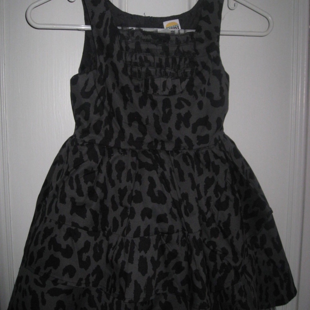 Girls Harajuku Mini Leopard Print Dress-Size 6/6x - Picture 3 of 5